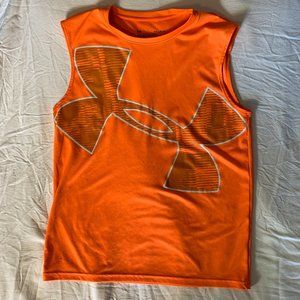 Children's' Under Armour HEATGEAR Cut-Off Tank Top | Sz YLG